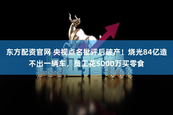 东方配资官网 央视点名批评后破产！烧光84亿造不出一辆车，员工花5000万买零食