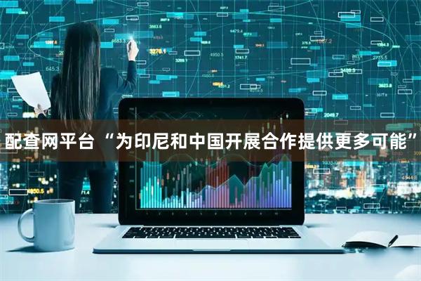 配查网平台 “为印尼和中国开展合作提供更多可能”